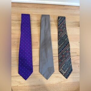 Set of 3 vintage ties, 2x Paul Stuart and 1x Bill Blass